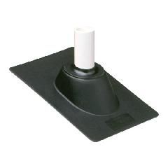 Hard Plastic Base Roof Flashing for 2" Vent Pipes