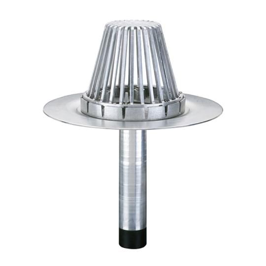 6" U-Flow Cast Aluminum Drain