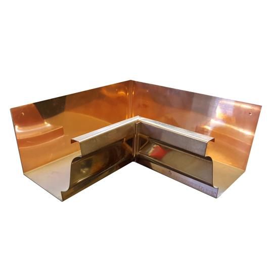 16 Oz. 5" K-Style Inside Copper 90&deg; Box Miter