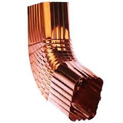 16 Oz. 3" x 4" Square Corrugated B-Style Copper 75&deg; Elbow