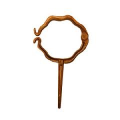 4" Round Corrugated Copper Hinged Hook