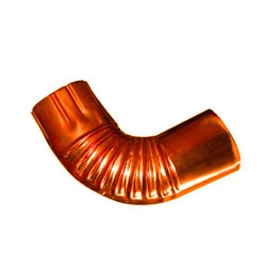 16 Oz. 3" Plain Round Copper 90&deg; Elbow