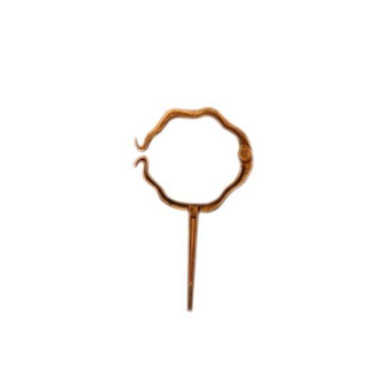 3" Round Corrugated Copper Hinged Hook