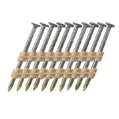 2-3/8" x .113 Smooth Shank Basic Bright 21&deg; Full Round Head Plastic Strip Nails - Carton of 5,000