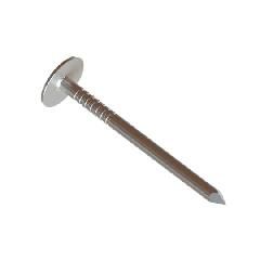 1-1/2" Stainless Steel Smooth Shank Roofing Nails - 1 Lb.