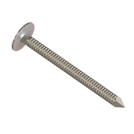 1-1/2" (4d) Stainless Steel Ring Shank Roofing/Slating Nails - 50 Lb. Box