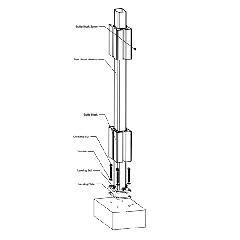 Stair Post Support Kit for Concrete