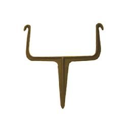 2" x 3" Square Bronze Brick Hook