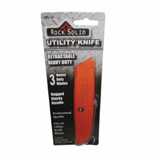 Retractable Utility Knife Retail Carded