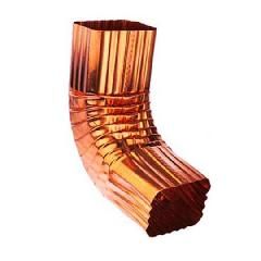 16 Oz. 3" x 4" Plain Square A-Style Copper 75&deg; Elbow