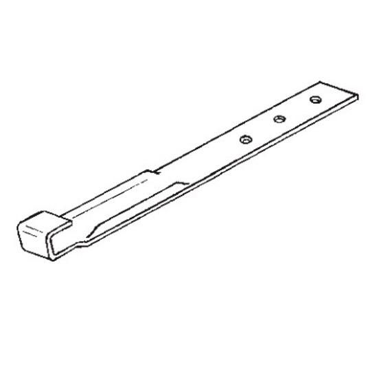 Brass J-Bracket for use with 5" to 8" Hi-Back Gutters