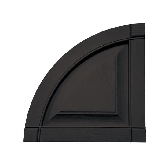 Raised Panel Quarter Round Arch Top for Standard Raised Panel Shutters