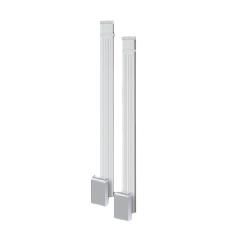 9" x 108" Fluted Pilaster with Two-Piece Adjustable Plinth