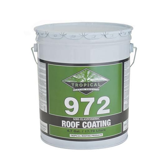 972 SEBS Elastomeric Roof Coating - 5 Gallon Pail