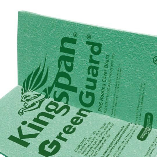 3/8" x 4' x 50' GreenGuard&reg; PB6 Fanfold Roofing Cover Board