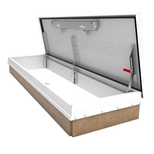 30" x 54" Aluminum Roof Hatch - Single-Leaf Style