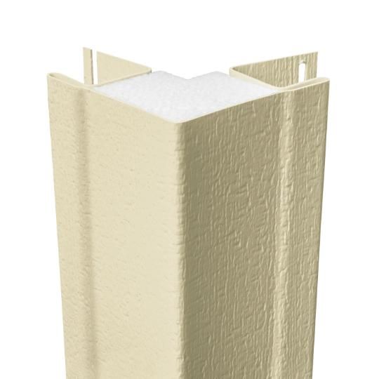 1-1/4" x 10' CedarBoards&trade; Insulated Outside Cornerpost with Foam Insert - Woodgrain Finish