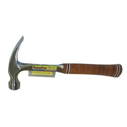 Estwing Straight Claw Hammer with Leather Grip - 16 Oz.