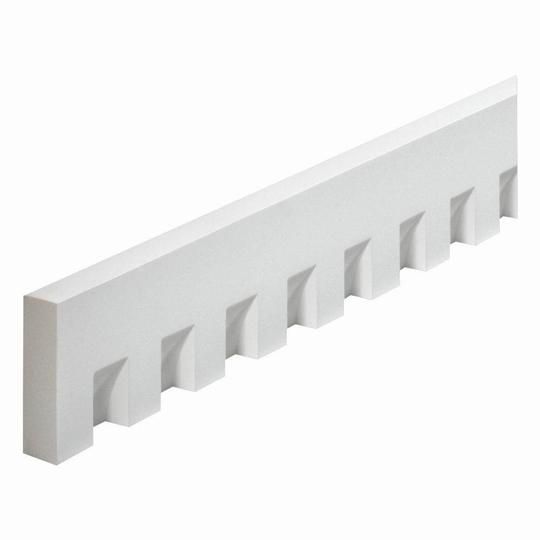 8' Dentil Molding - 7/12 Pitch-L