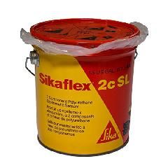 Sikaflex&reg;-2c SL Self-Leveling Elastomeric Sealant with Pre-pigmented Limestone Grey Base - 1.5 Gallon Kit