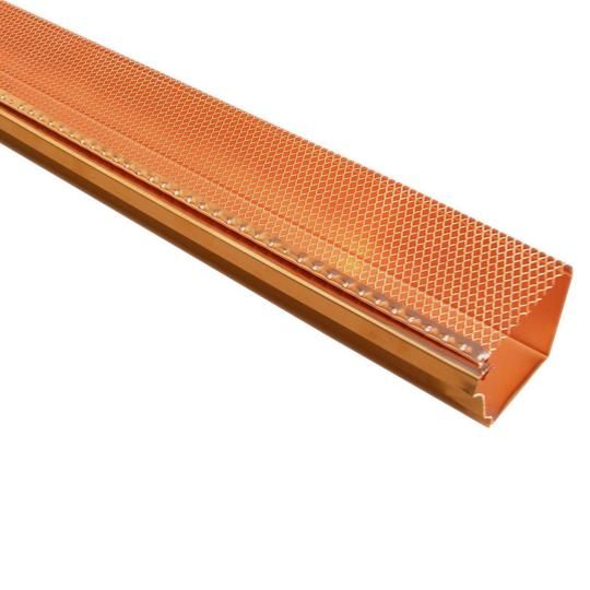 5" x 3' K-Style Drop-In Copper Gutter Guard