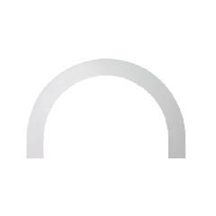 60" 4F Half-Round Arch Trim Flat