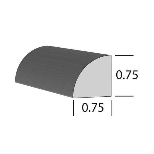 3/4" x 3/4" x 16' Quarter Round Moulding