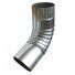 .019" x 3" Plain Round Mill Finish Aluminum 75&deg; Elbow