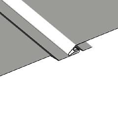 .032" x 3/8" x 12" Aluminum Solid Soffit 1