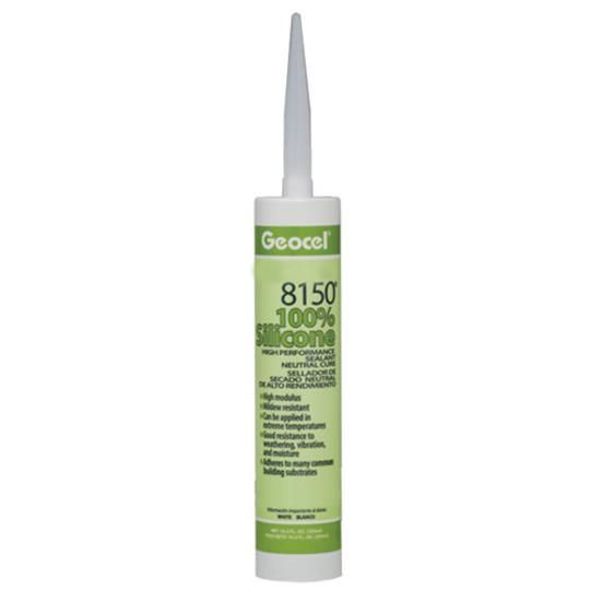 8150 High Performance 100% Silicon Neutral Cure Sealant - 10 Fl. Oz. Cartridge