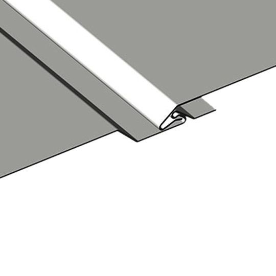 .019 x 12" x 3/8" Wind-Lok&reg; Aluminum Solid Soffit