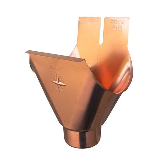 18 Oz. 5" x 3" EuraCraft Copper Plug In Outlet