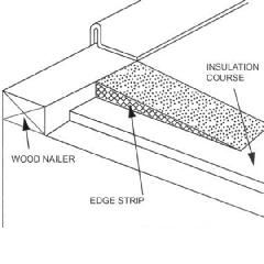 1" x 12" x 48" Perlite Tapered Edge Strip