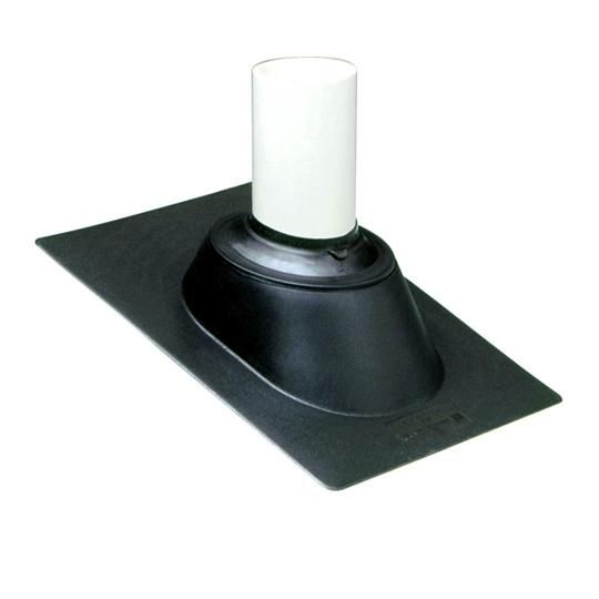 Multi-Size 3 in 4 (3 N 4) Hard Plastic Base Roof Flashing for 3" or 4" Vent Pipe