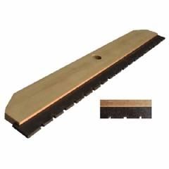 24" x 1/4" x 1/4" Slotted Squeegee w/o Handle