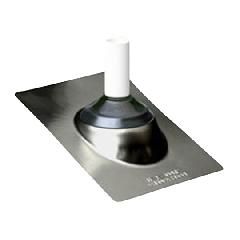 18" x 18" Galvanized Base Roof Flashing for 2" Vent Pipe