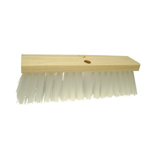 16" Street Broom with White Poly Fill