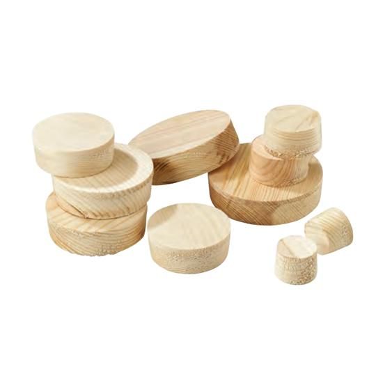 2" Pine Wood Plugs - Bag of 250