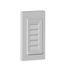 18" x 30" Vertical Louver with 4" Flat Trim