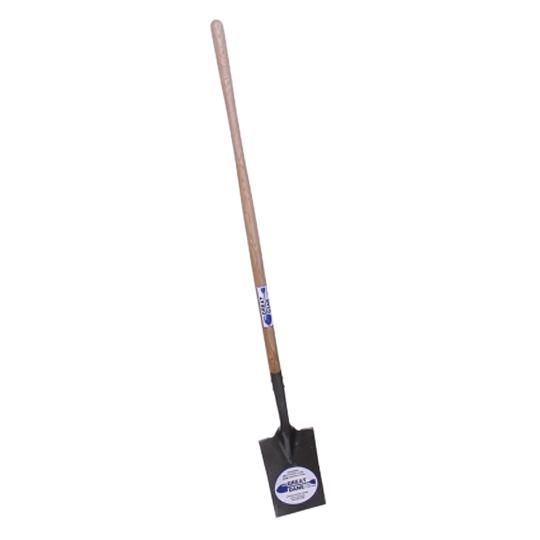 Smooth Edge Tear-Off Spade with Long Wood Handle & Fulcrum