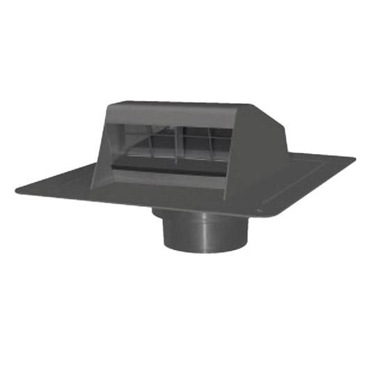 Roof Dryer Vent with Flapper & Attached Collar