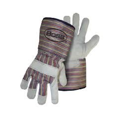 Boss&reg; Cowhide Leather Palm Gauntlet Cuff Gloves