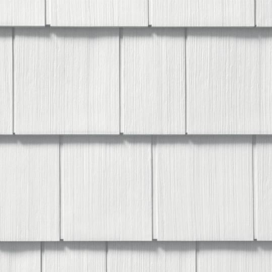 Cedar Impressions&reg; Double 7" Straight Edge Perfection Polymer Shingle Siding - Cedar Grain Finish