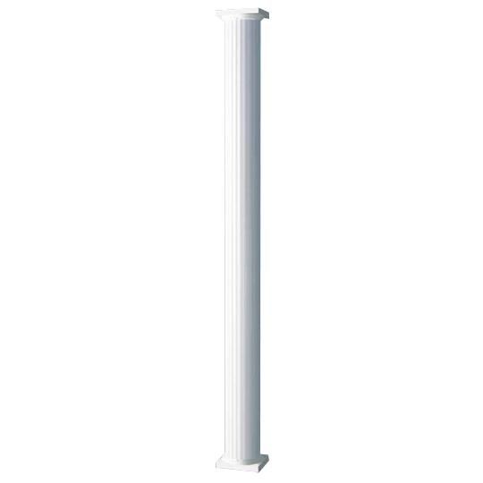 8" x 8' Round Column with Capital & Base