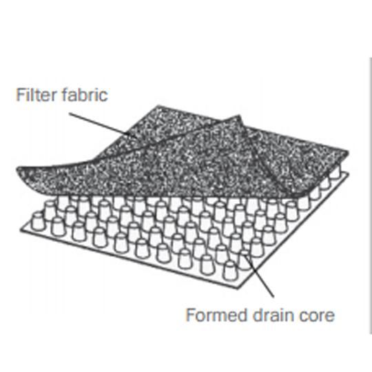 4' x 52' AQUADRAIN&reg; 18H Subsurface Drainage Composite