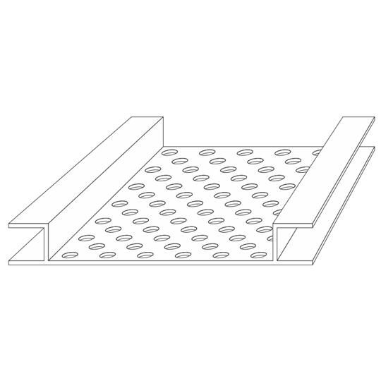 5/16" x 8' x 3" Snapvent Continuous Soffit Vent