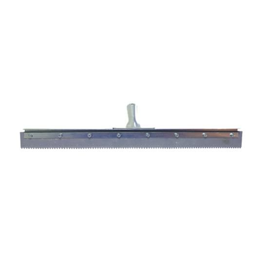 24" Serrated Edge Floor Squeegee with 1/4" V-Notch