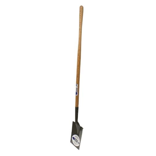 Smooth Edge Spade with Long Wood Handle