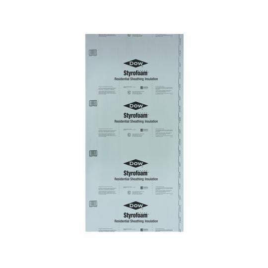 1/2" x 4' x 8' Styrofoam&trade; Residential Sheathing