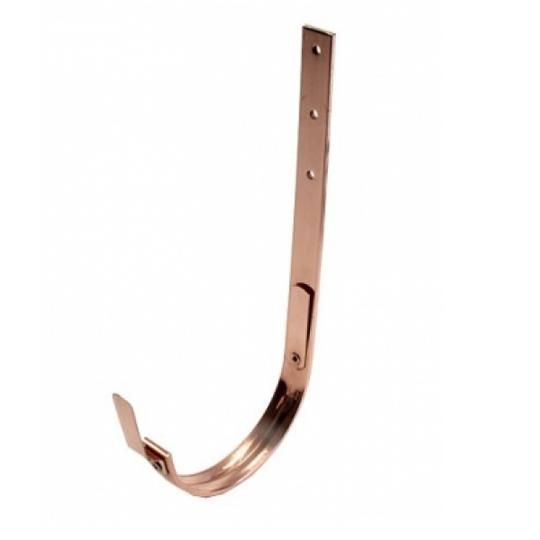 18 Oz. 6" EuraCraft Copper J Roof Hanger with Spring Tab